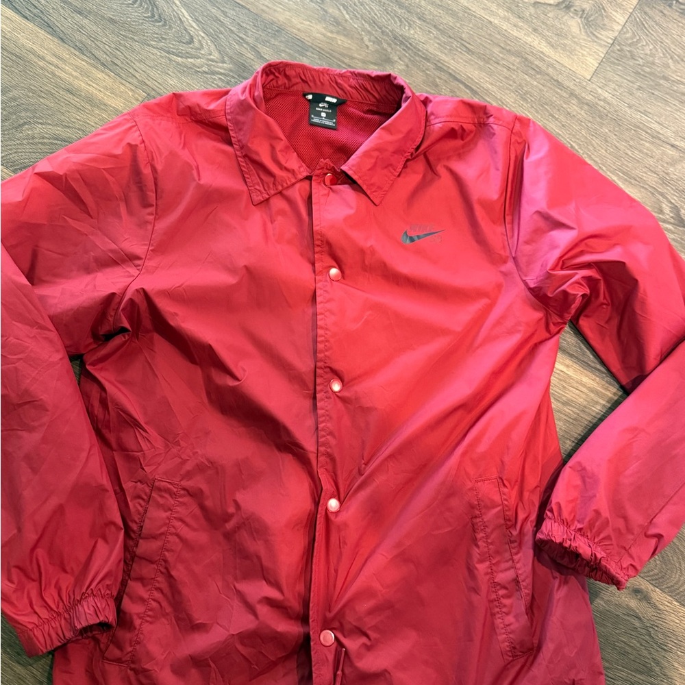 Nike Red Windbreaker Lightweight Jacket